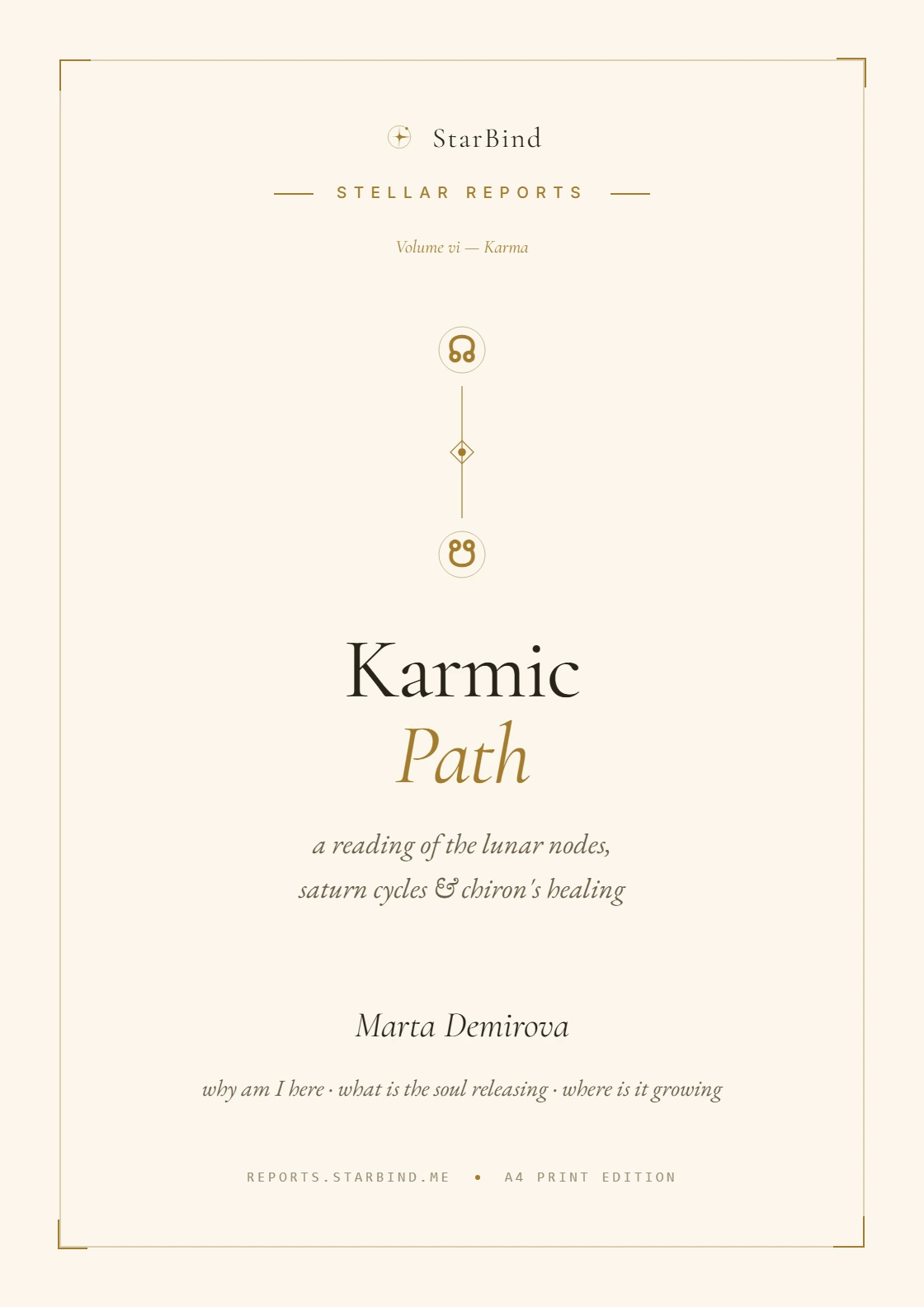Karmic Path — Soul Purpose Report — cover