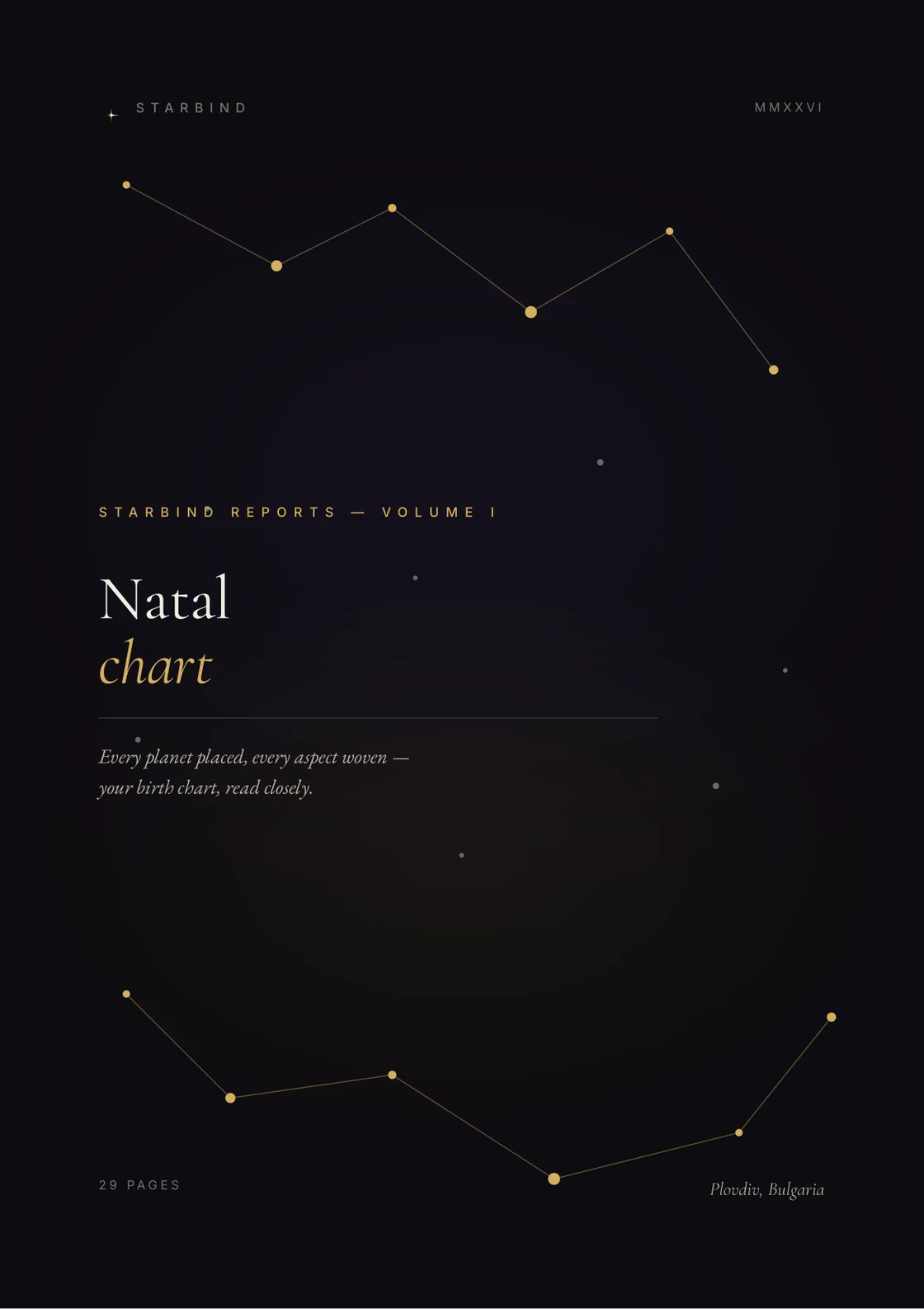 Natal Chart Report — cover