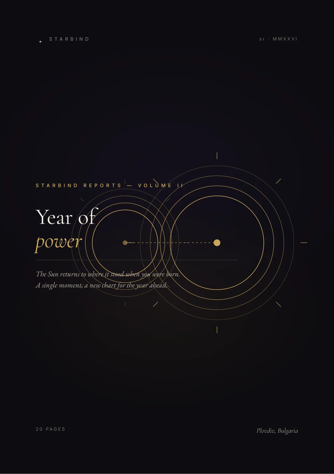 Solar Return Report — cover