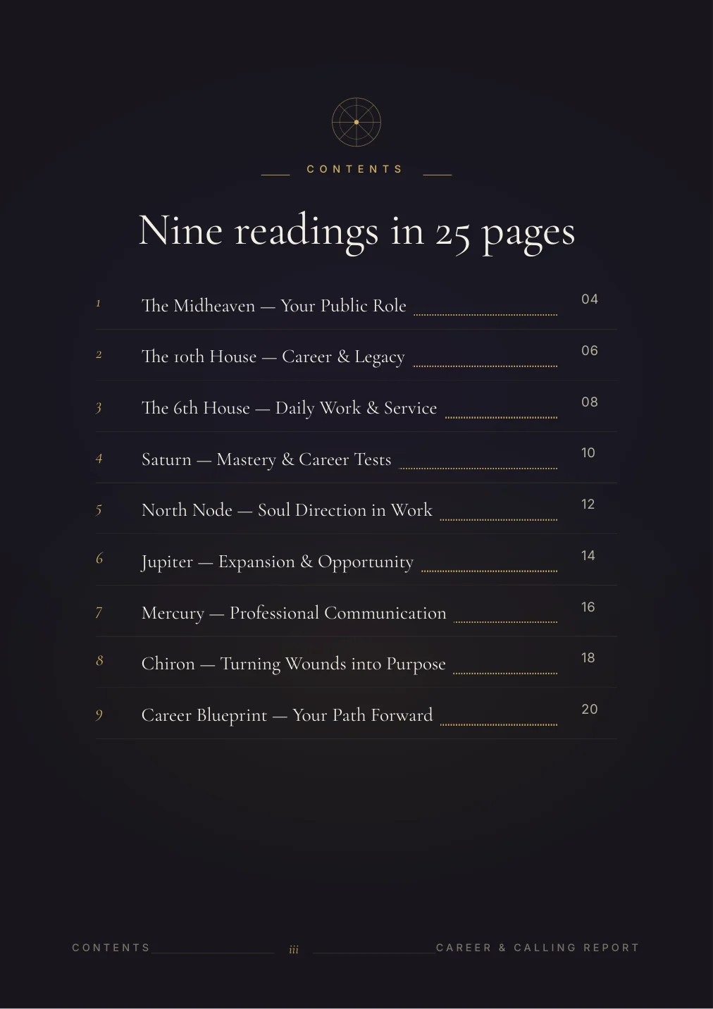 Кариера и призвание — sample page 1