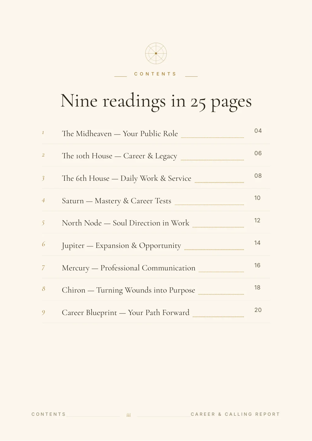 Кариера и призвание — sample page 1