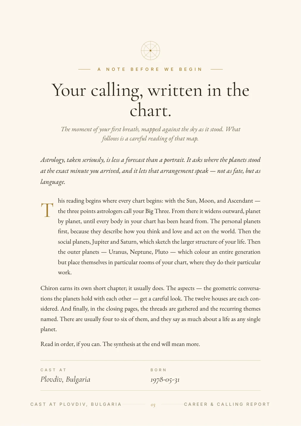 Кариера и призвание — sample page 2