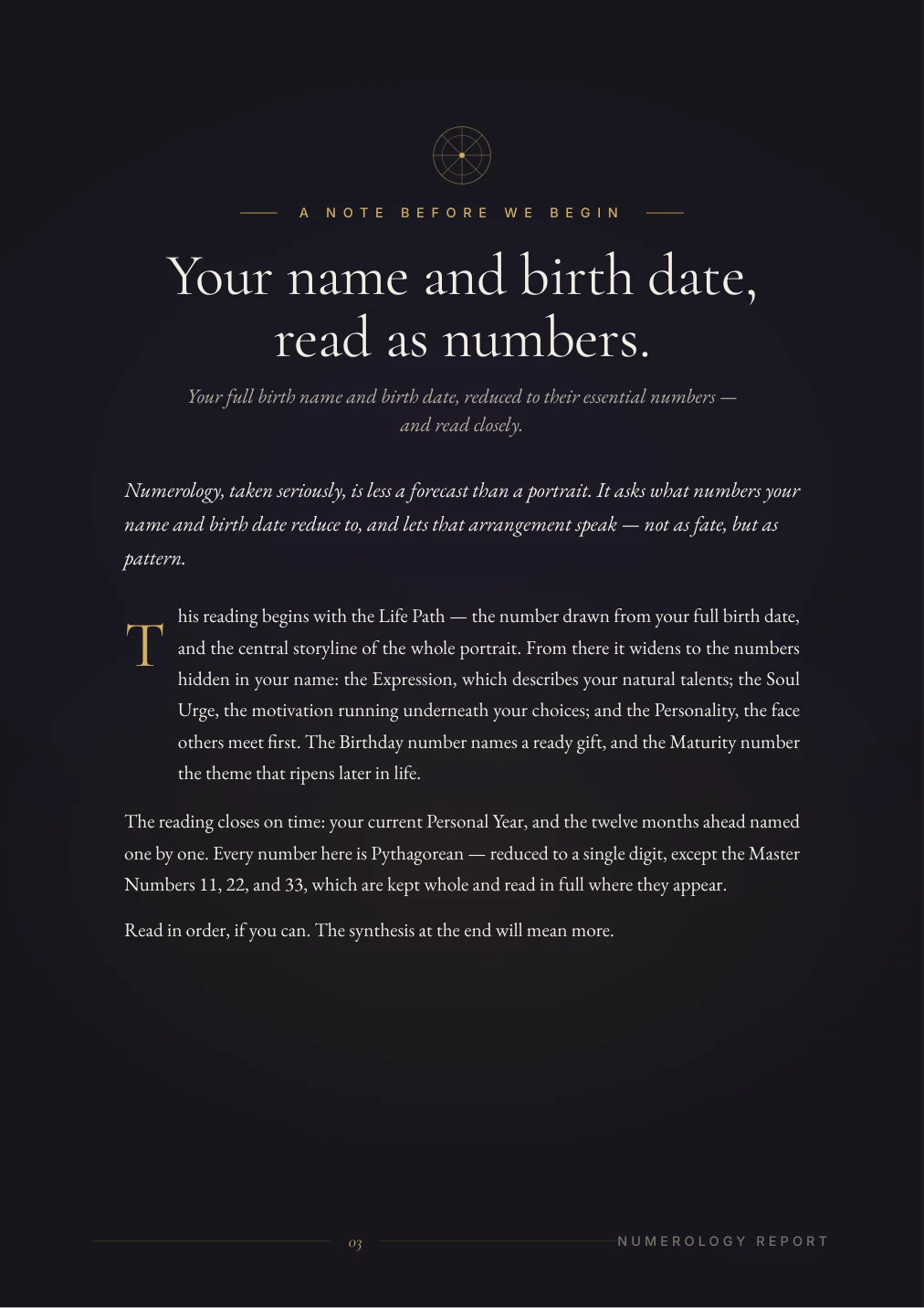 Нумерологичен портрет — sample page 2