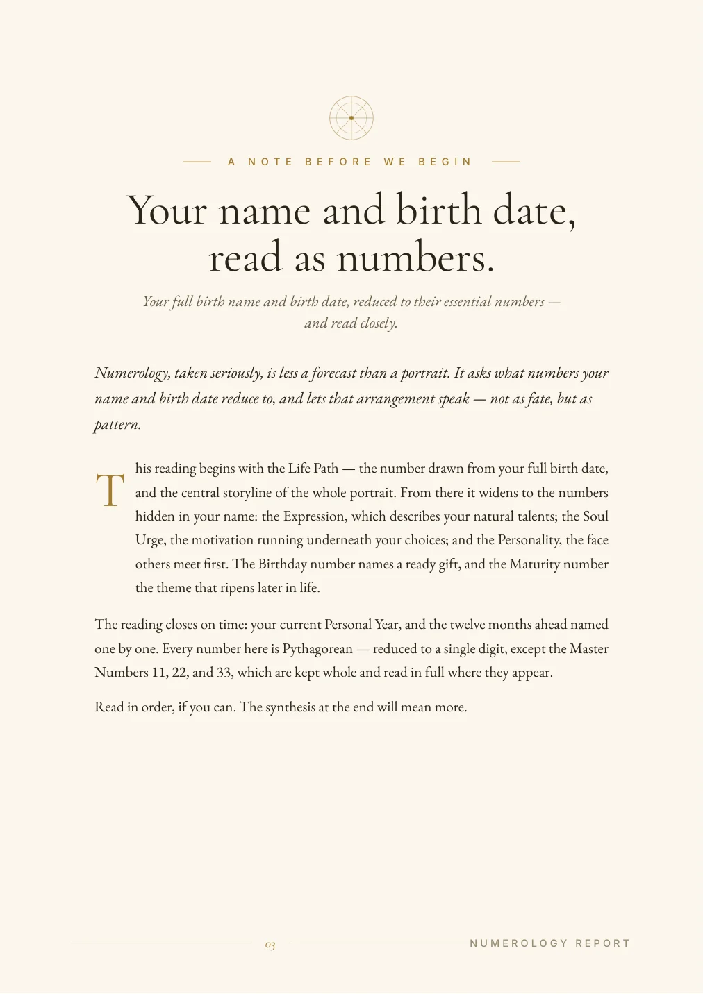 Нумерологичен портрет — sample page 2