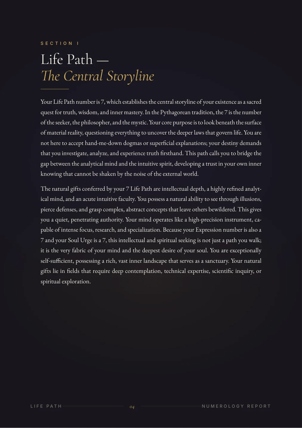 Нумерологичен портрет — sample page 3