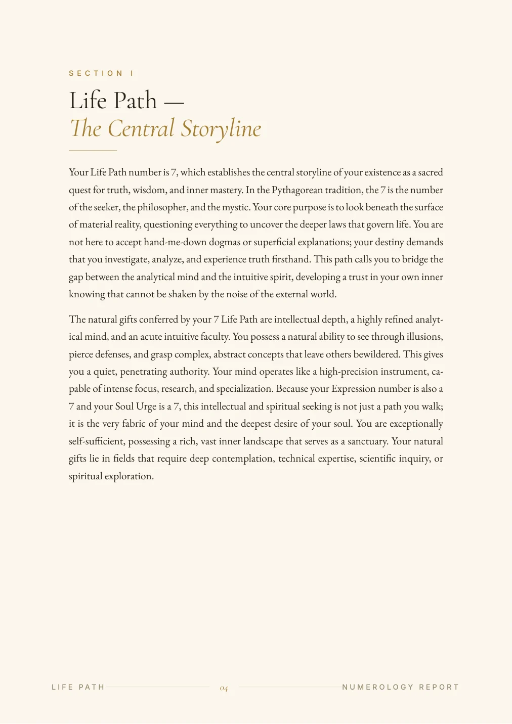 Нумерологичен портрет — sample page 3