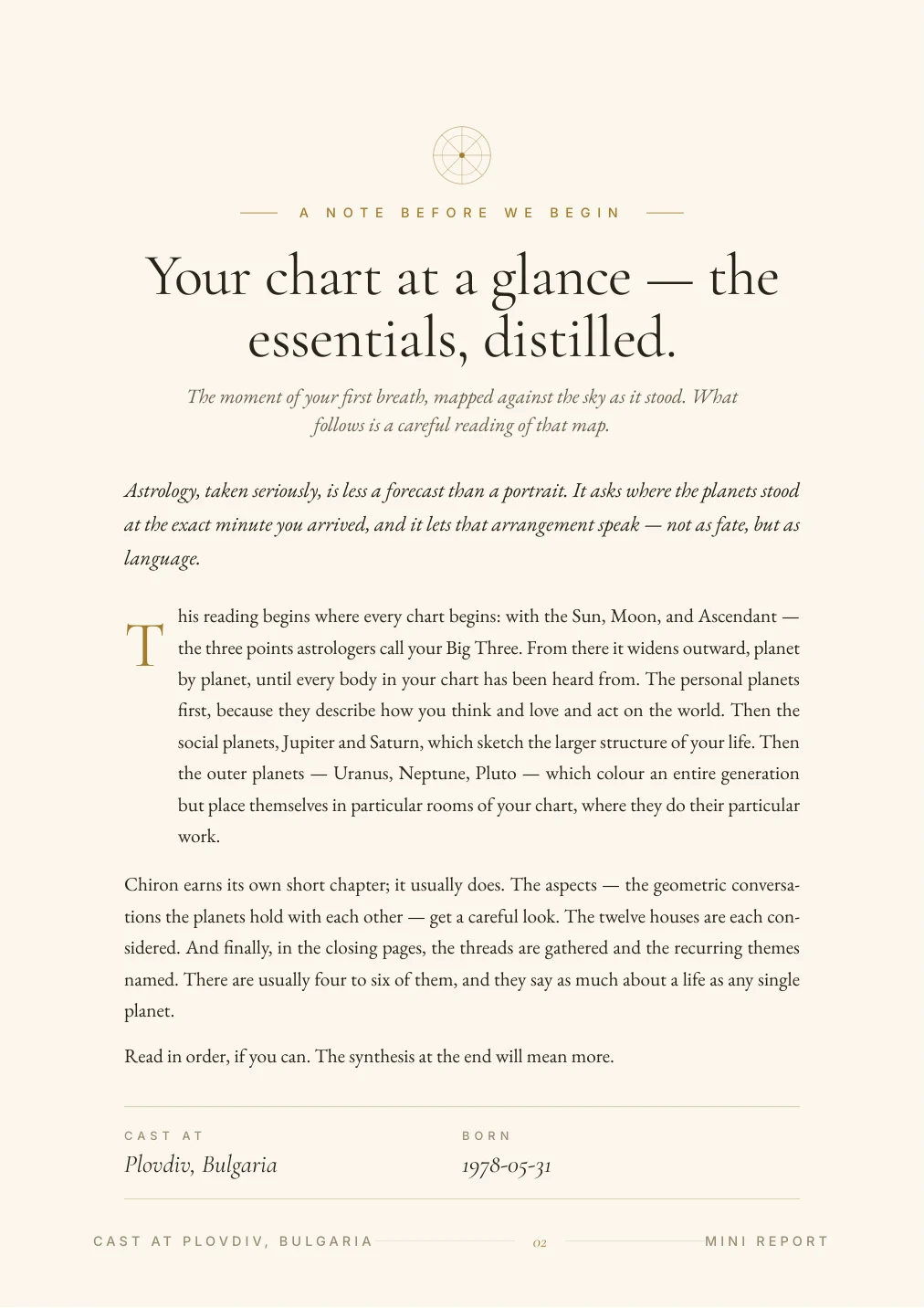 Cosmic Snapshot — sample page 1